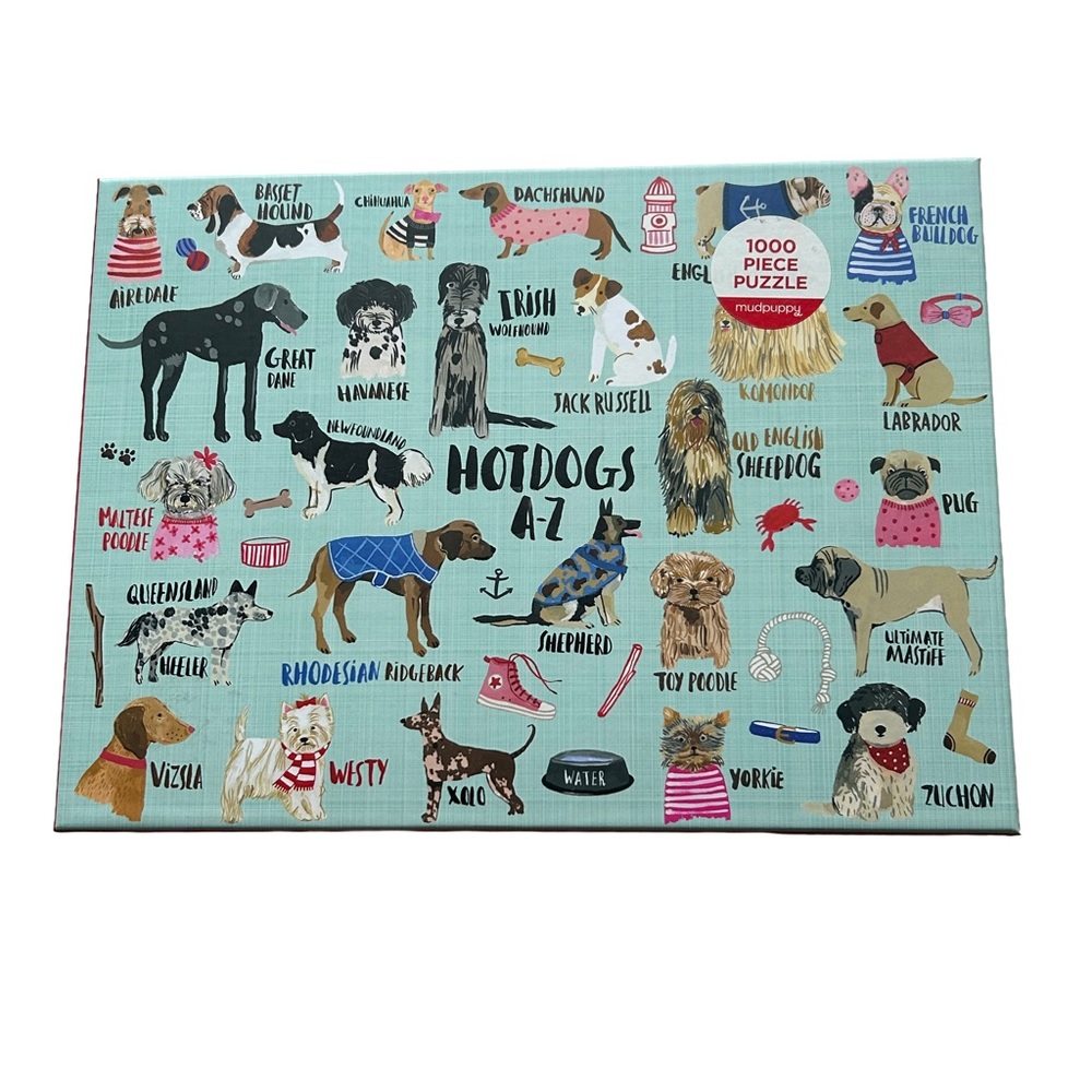 Hot Dogs A-Z 1000 Piece Mudpuppy Puzzle